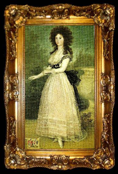 framed  Francisco de Goya dona tadea arias de enriquez, ta009-2